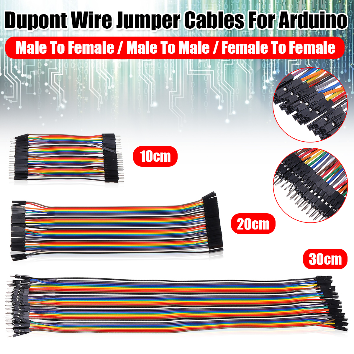 10cm--20cm--30cm-FF-FM-MM-Dupont-Wire-Jumper-Cables-Male--Female-Connectors-Wire-For-1608490-1