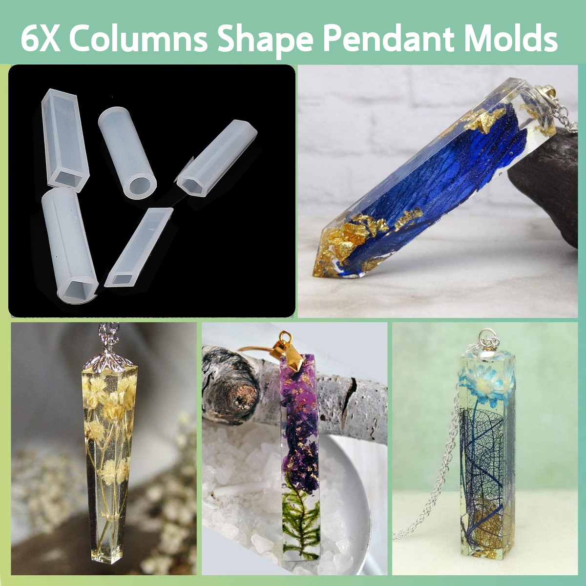 118PCS-DIY-Crystal-Glue-Resin-Silicone-Jewelry-Molds-Project-Gift-Pendant-Decoration-Mould-Tools-Set-1664749-3