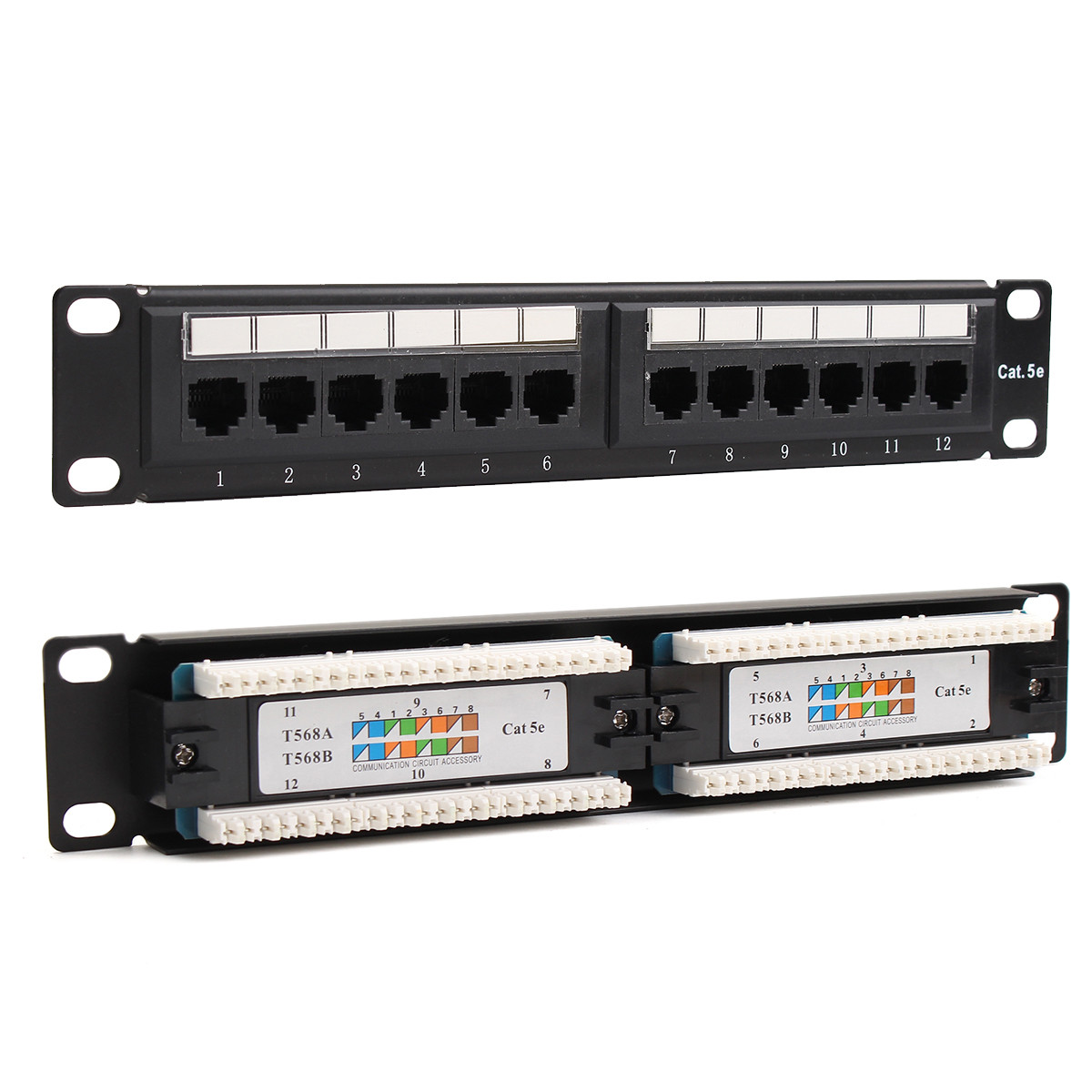12-Port-Cat6-Cat5-RJ45-Patch-Panel-Ethernet-Network-Rack-Wall-Mounted-Bracket-1219880-1