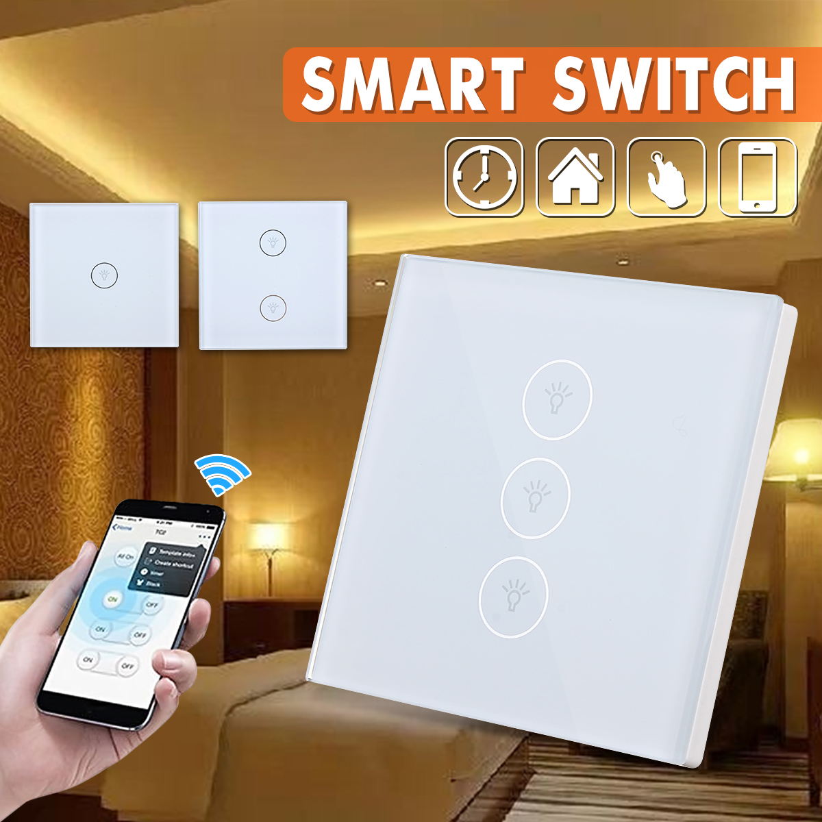 123-Way-AC100-240V-Smart-Wall-Switch-Wifi-Smart-Remote-Switch-Touch-Switch-Wireless-Voice-Control-1323724-2