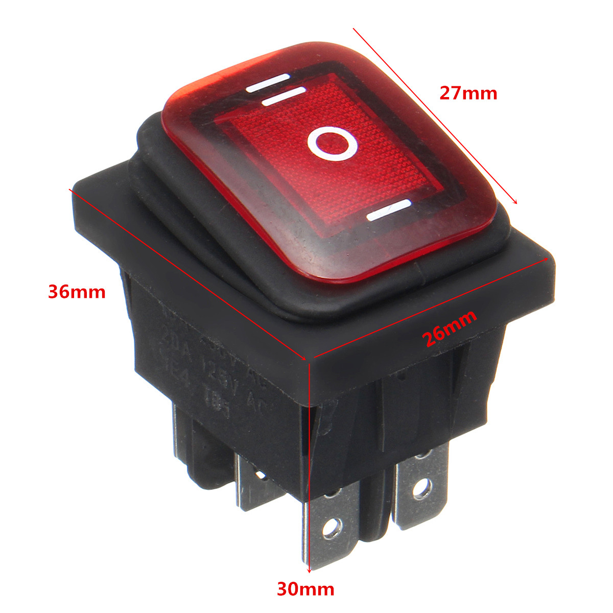 12V-16A-6Pin-Waterproof-Rocker-Switch-With-Lamp-Light-Momentary-1188530-3