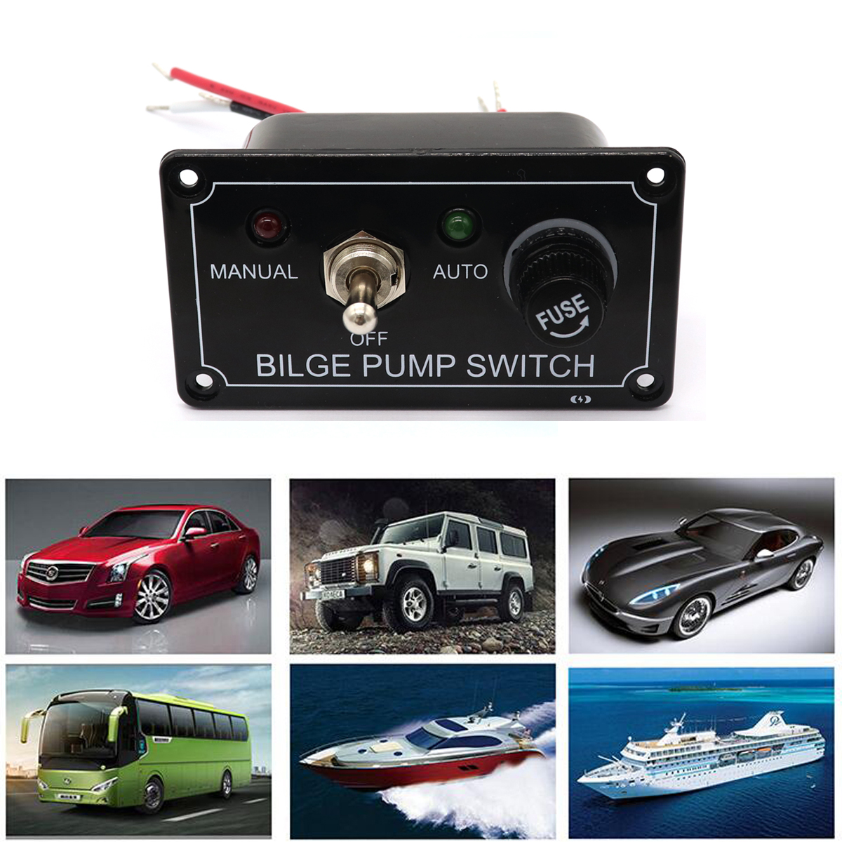 12V-LED-Indicator-Bilge-Pump-Switch-Panel-Housing-3-Way-Panel-Manual--Off--Auto-RV-Marine-Boat-1340425-3