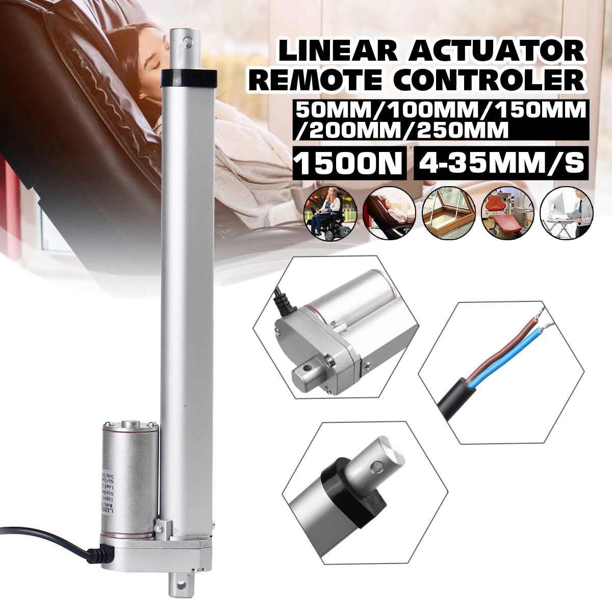 12V-Linear-Actuator-Linear-Motor-Moving-Distance-Stroke-50100150200250mm-1500N-Max-1684063-1