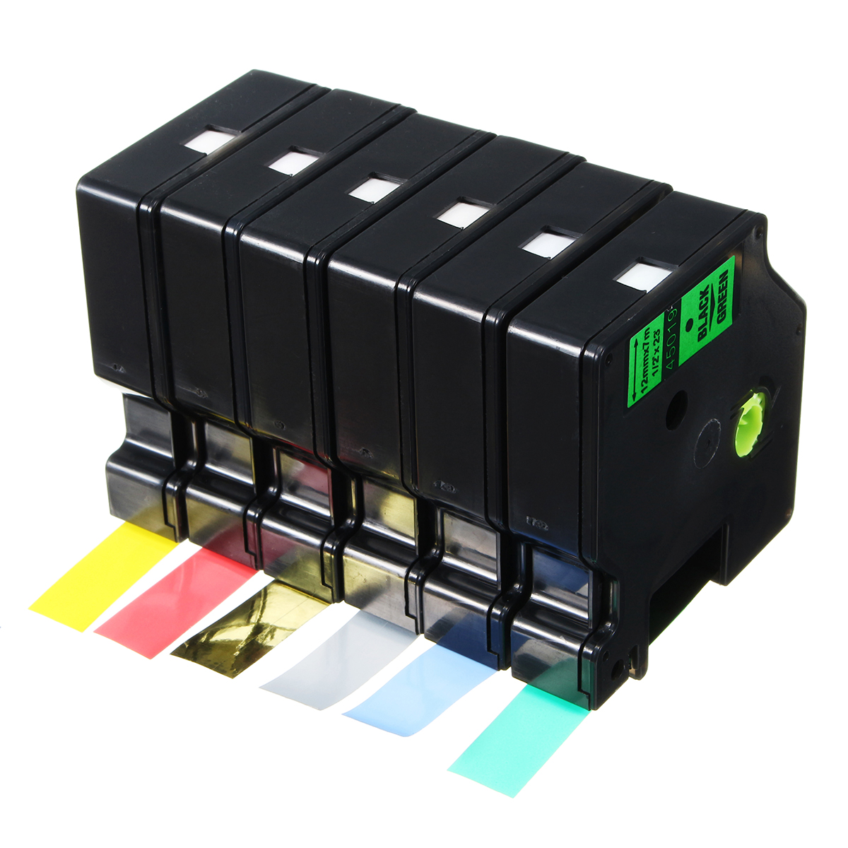 12mmx7m-Plastic-Label-Tape-Compatible-For-Dymo-D1-LetraTag-45016-45017-45018-45019-1559360-3