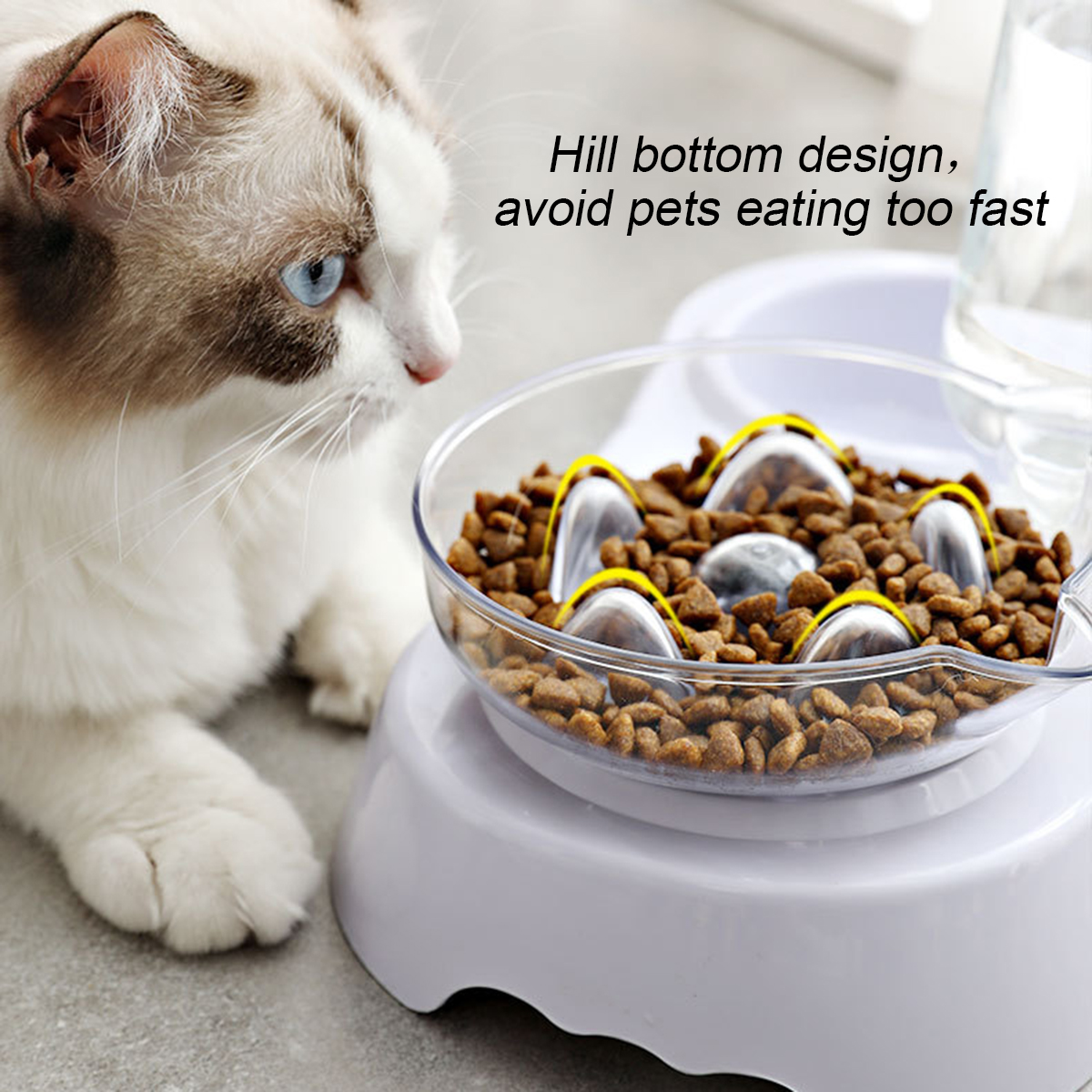 15-Degrees-Incline-Oblique-Pet-Cat-Dog-Bowl-Detachable-Cat-Ears-Shape-Drinking-Eating-Feeding-Bowl-1585760-3