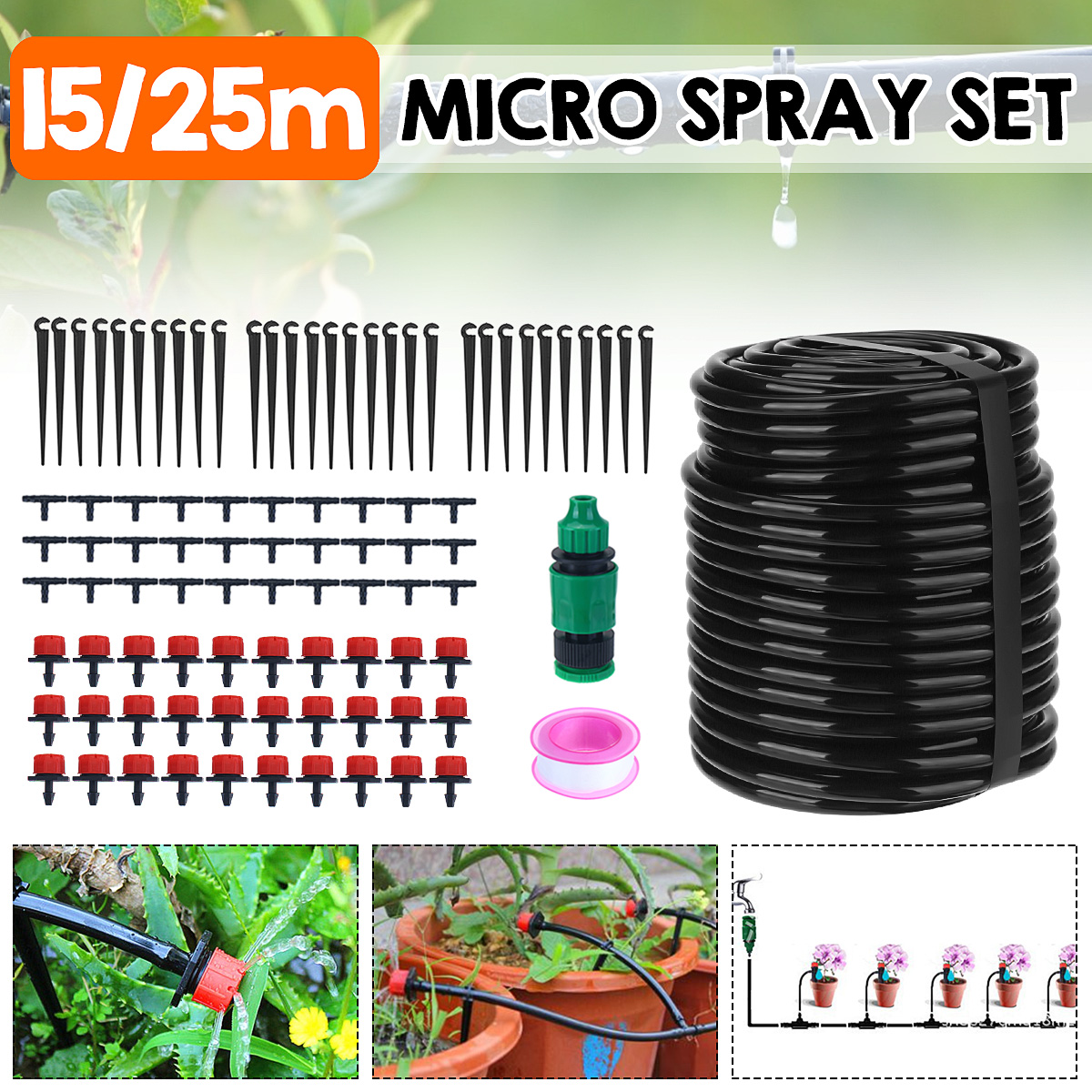 1525M-Adjustable-Water-Flow-Irrigation-Drippers-Nozzle-Barb-Connector-Kits-Set-Garden-1723508-1