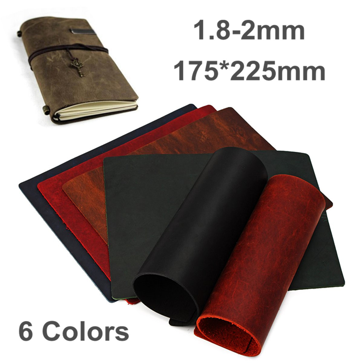 175225mm-Vintage-18-2mm-Thick-Hide-Cowhide-Leather-for-Wallet-Bag-Notebooks-Crafts-1634559-5