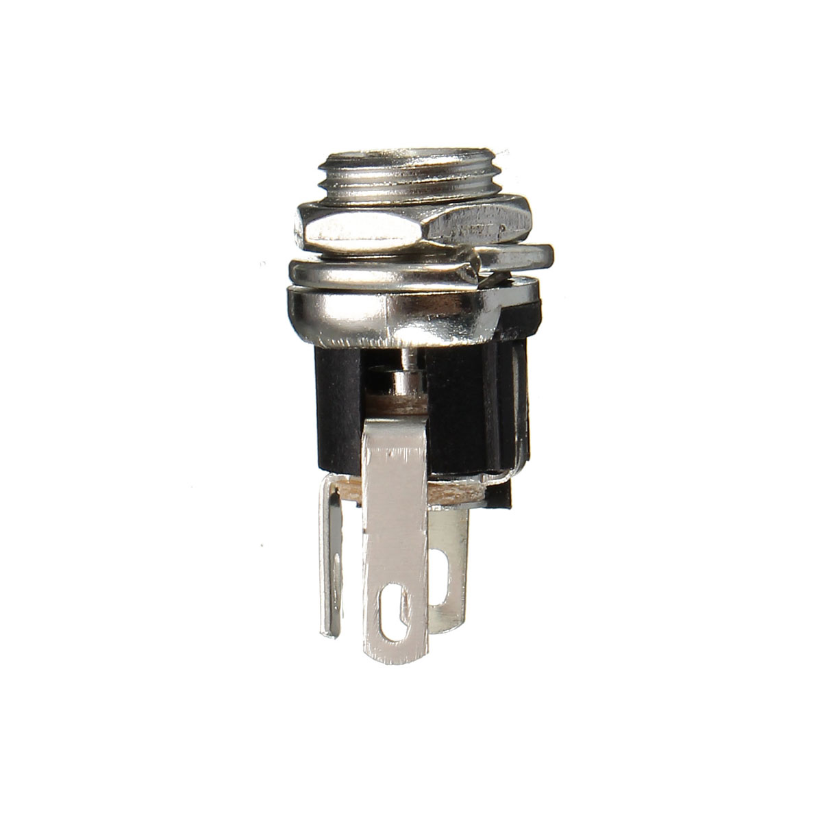 1PC-55X25mm-Power-Socket-Threaded-Head-DC-Connector-Adapter-Plug-Metal-Panel-Mount-Socket-1176984-2