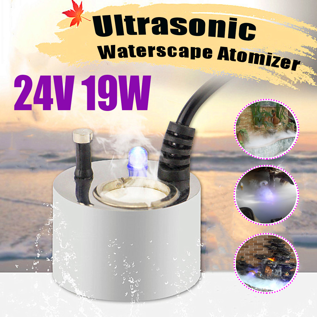 24V-19W-36mm-Ultrasonic-Air-Humidifier-Household-Mist-Maker-Waterscape-Atomizer-1725567-2
