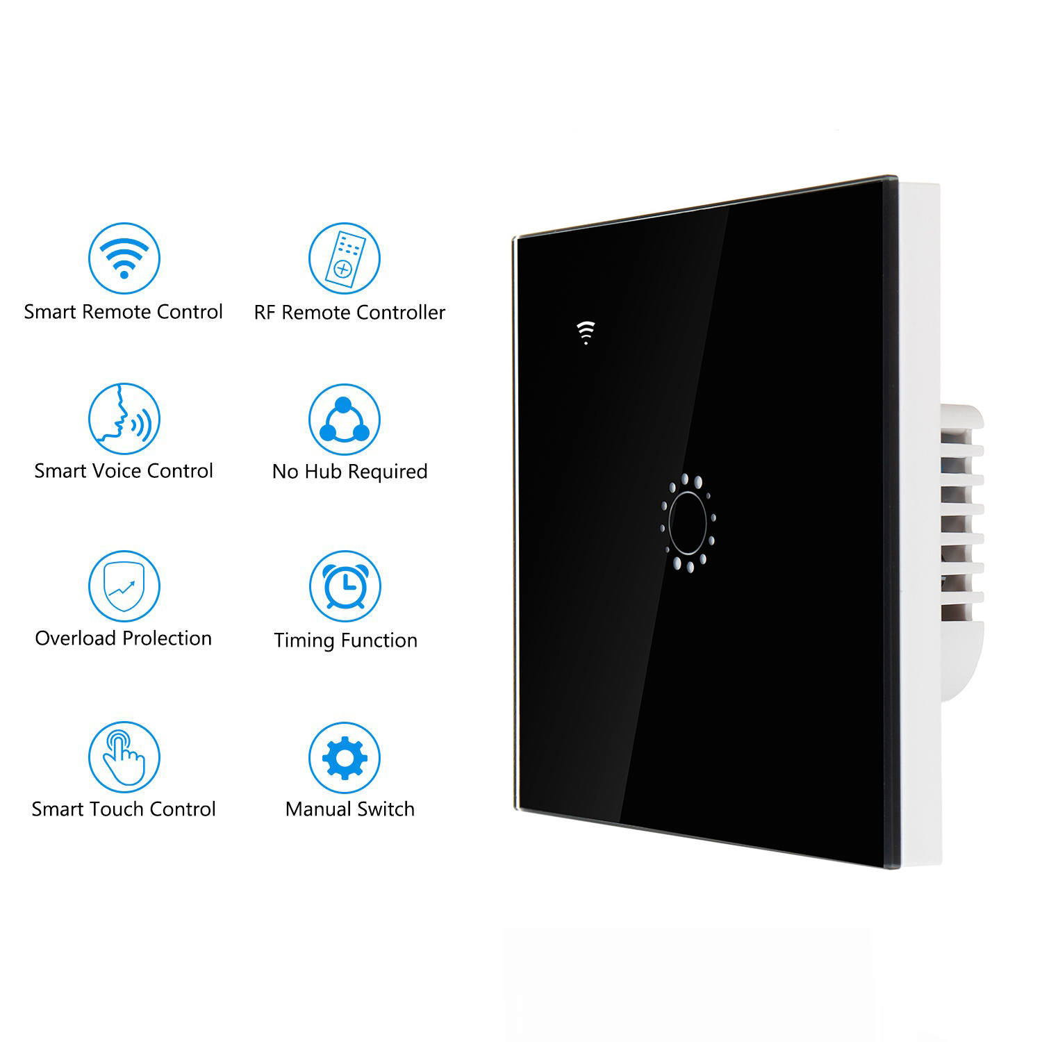 250V-10A-123-Gang-Smart-WiFi-Light-Touch-Switch-RF-APP-Remote-Control-Socket-1458100-4