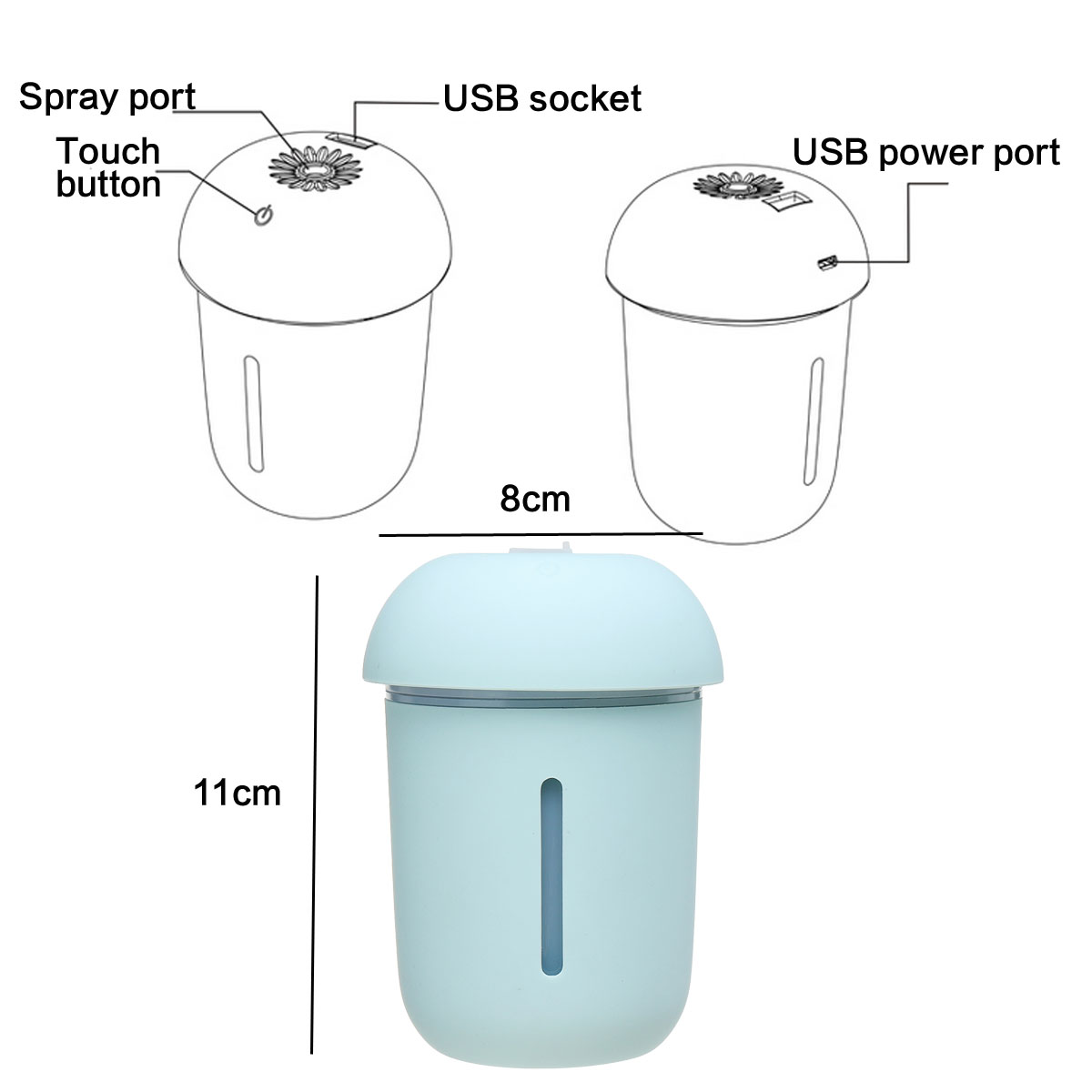 3-IN-1-DC-5V-200ml-Mushroom-Humidifier-USB-Recharge-LED-Light-Fan-Air-Mist-Purifier-1362405-3