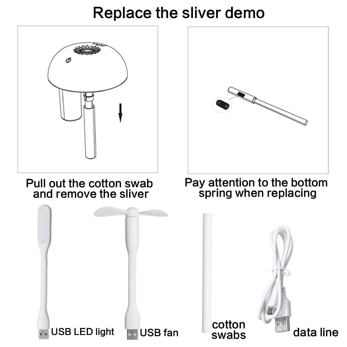 3-IN-1-DC-5V-200ml-Mushroom-Humidifier-USB-Recharge-LED-Light-Fan-Air-Mist-Purifier-1362405-5