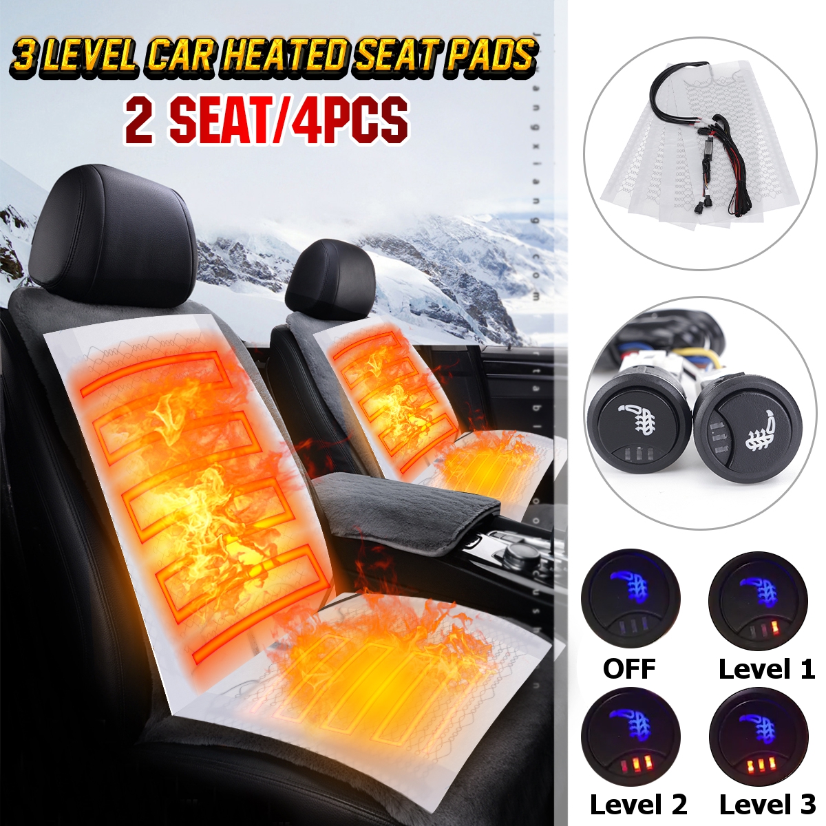 4pcs-12V-Carbon-Fiber-Universal-Car-Heated-Seat-Pads-3-Level-2-Seat-Control-1578062-2