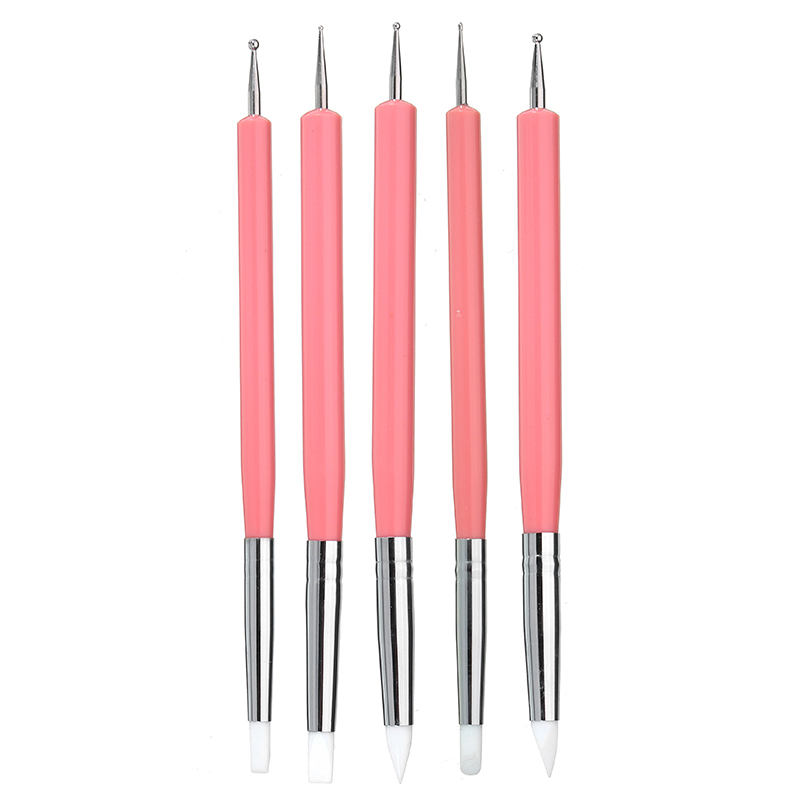 5-X-2-Way-Ball-Styluses-Dotting-Tools-Silicone-Color-Shaper-Brushes-Pen-for-Polymer-Clay-Pottery-1274731-4