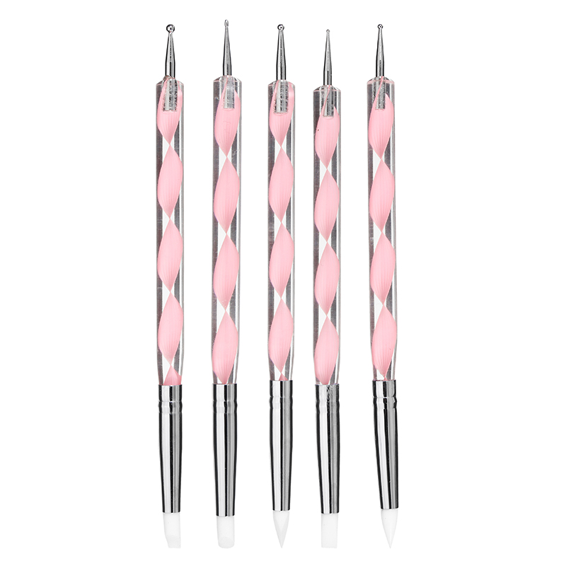 5-X-2-Way-Ball-Styluses-Dotting-Tools-Silicone-Color-Shaper-Brushes-Pen-for-Polymer-Clay-Pottery-1274731-6