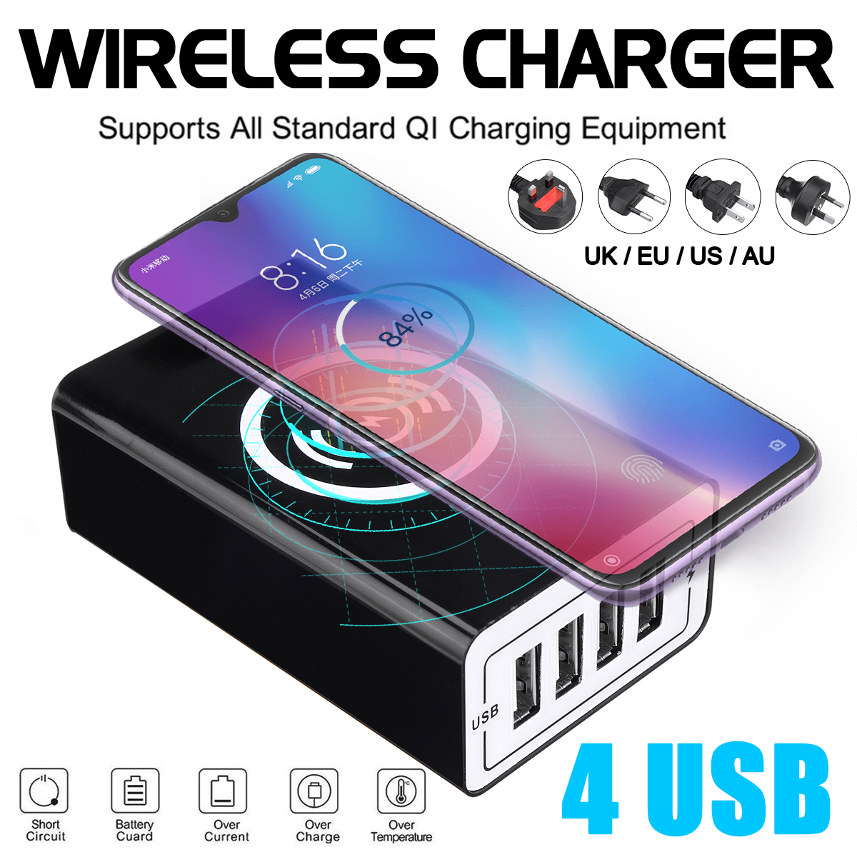 5V-Qi-Wireless-Fast-Charger-Charging-Stand-Dock-4-USB-For-iPhone-PSP-MP3-MP4-1641212-1