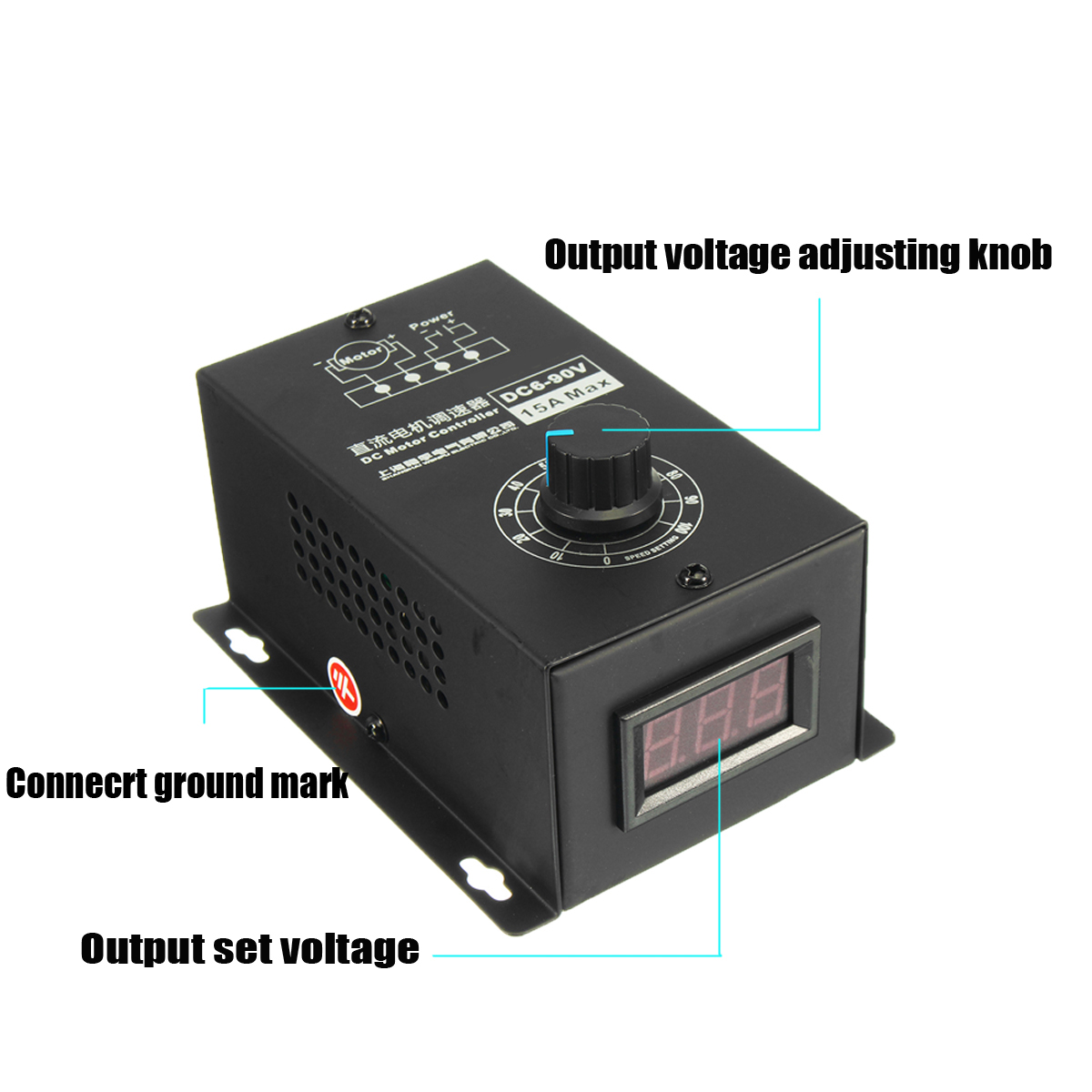 6V-90V-15A-DC-Motor-Controller-Speed-Regulator-PWM-Module-Controller-Switch-wShell-1260569-9