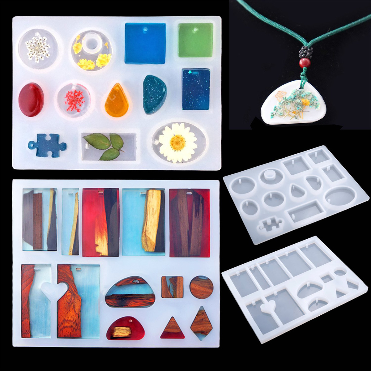 79Pcs-DIY-Creative-Crystal-Epoxy-Mould-Jewelry-Silicone-Accessories-Resin-Casting-Molds-1460810-3