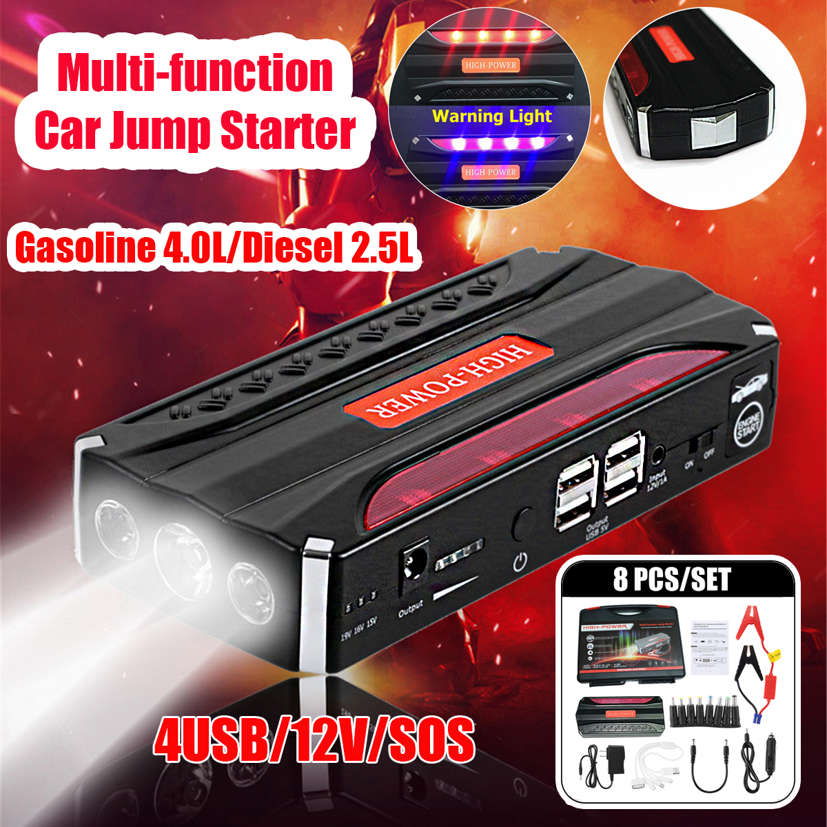 82000mAh-4-USB-Multi-function-Auto-Jump-Starter-LED-Emergency-Battery-Power-Bank-1386900-5