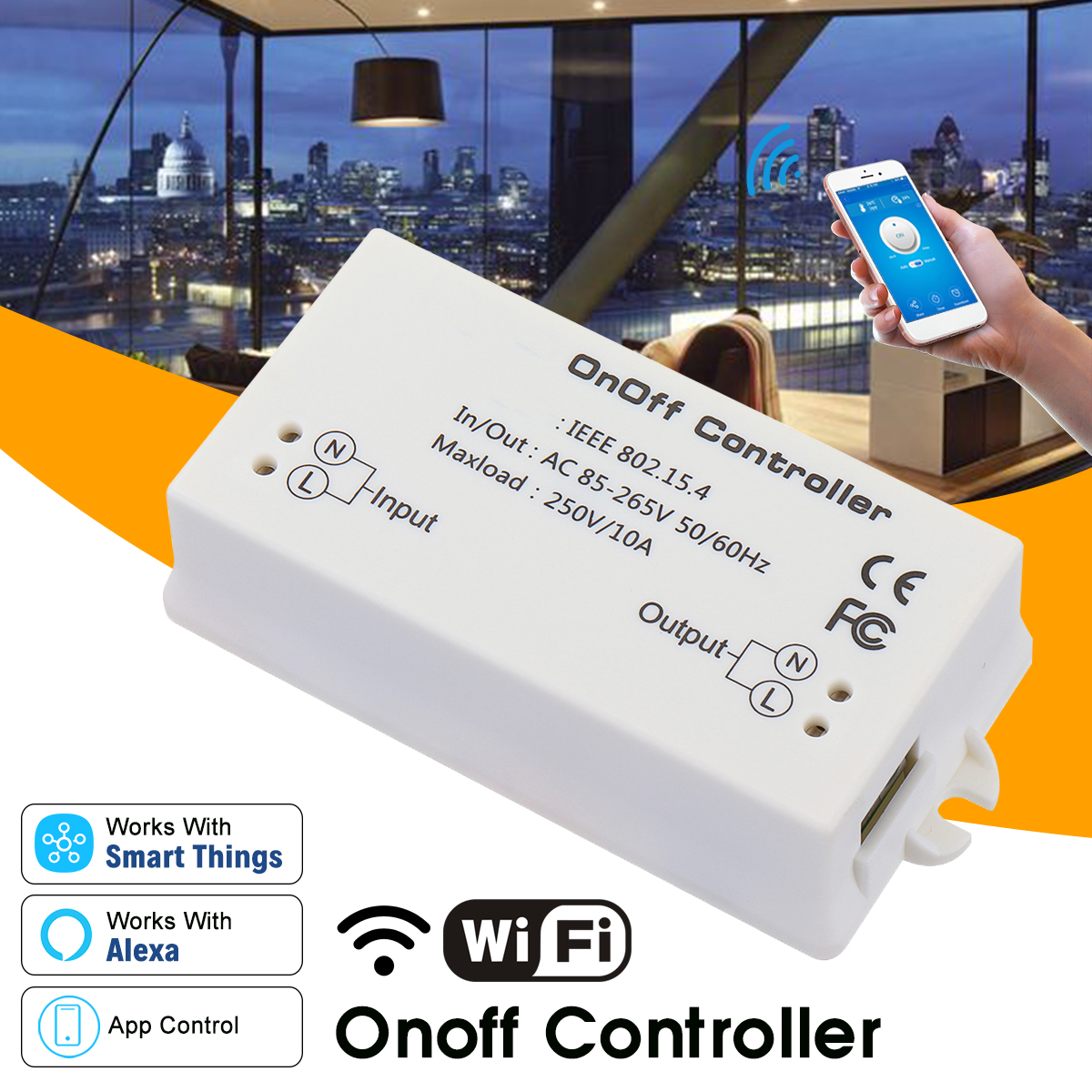 85-265V-WiFi-APP-Switch-Remote-Control-Voice-Timing-Control-Smart-Switch-Controller-Compatible-with--1596680-1