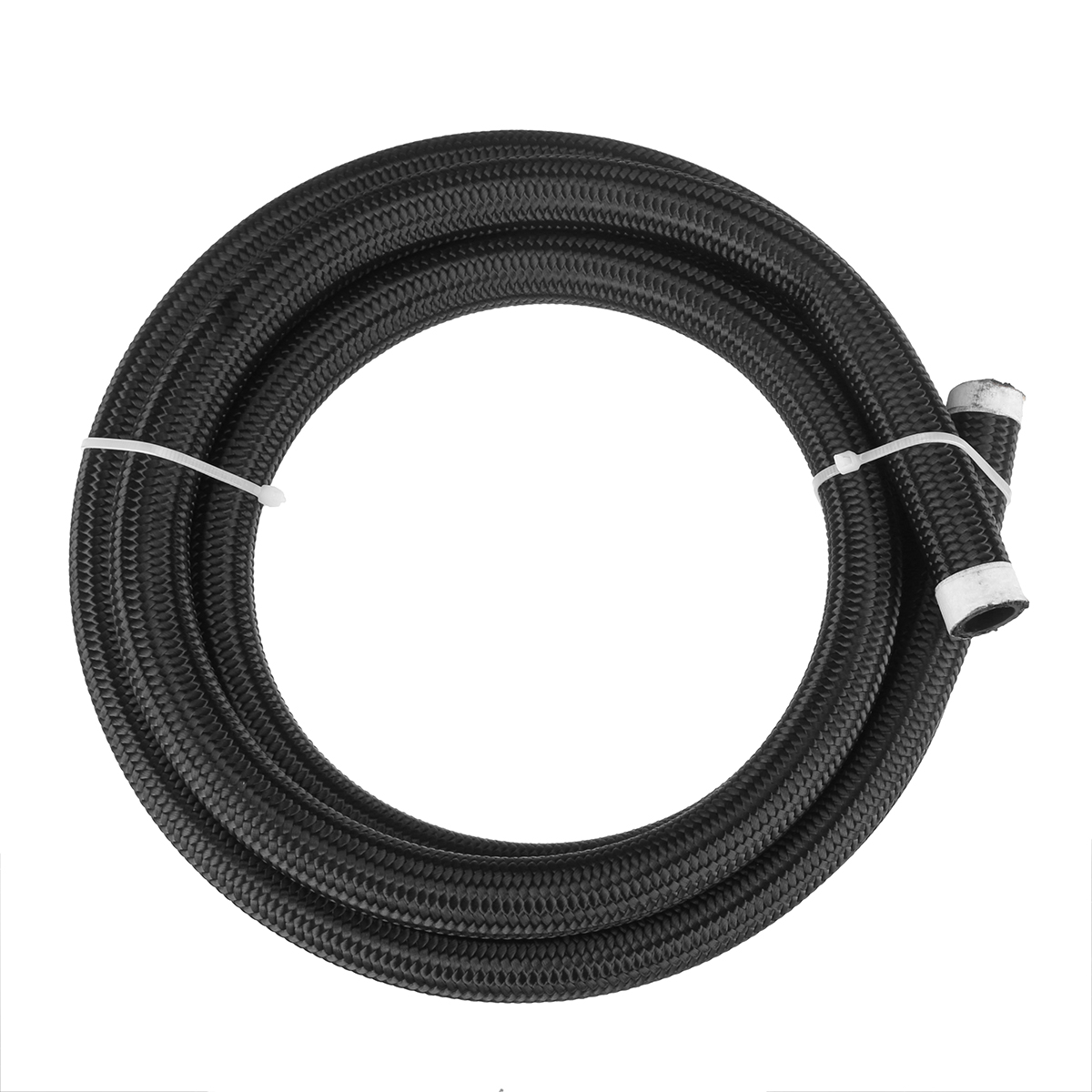 8FT-AN4AN6AN8AN10-Car-Fuel-Hose-Oil-Gas-Line-Nylon-Stainless-Steel-Braided-Black-1682377-7