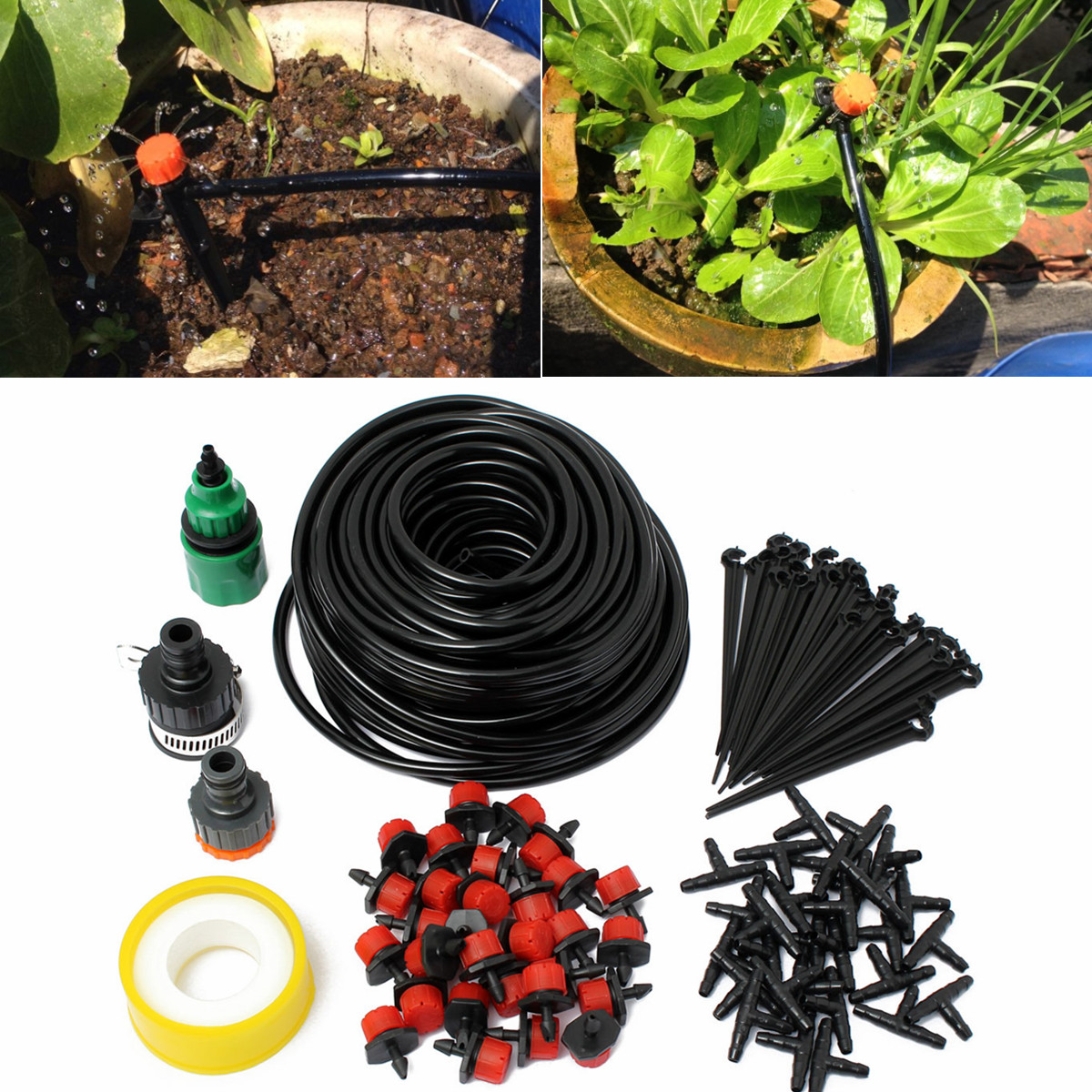 95pcs-82ft-Micro-Drip-Irrigation-System-Plant-Self-Watering-DIY-Garden-Hose-1613452-10