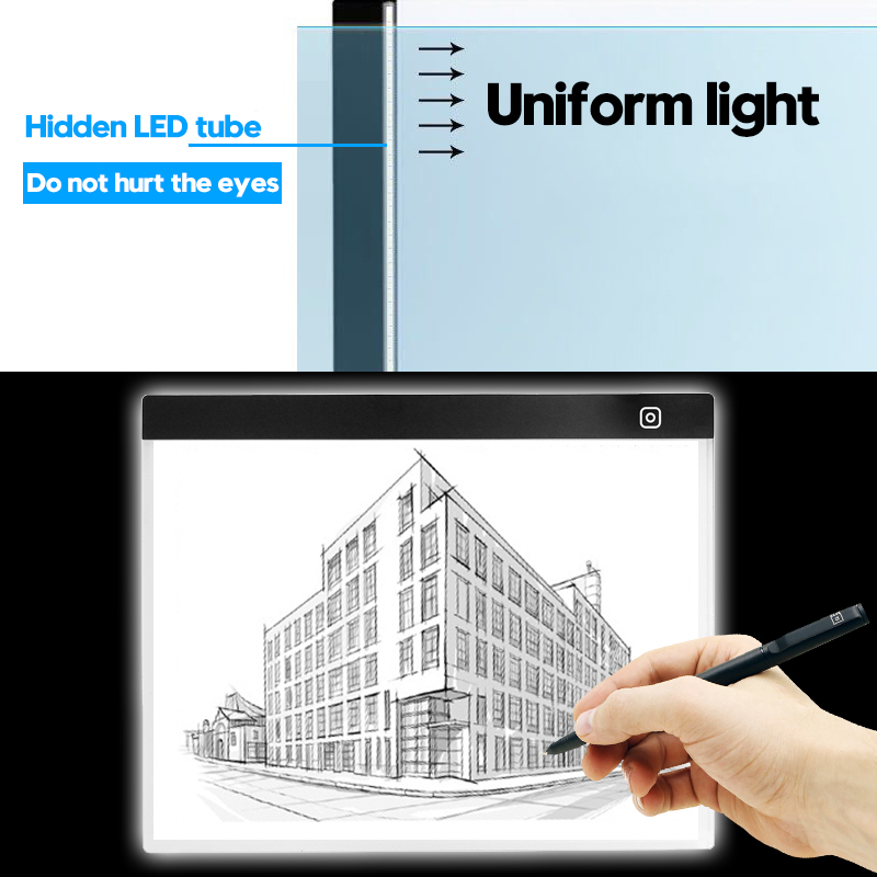 A3-5mm-LED-Tracing-Art-Craft-Copy-Board-Light-Box-Drawing-Pad-Thin--USB-Cable-1460750-4