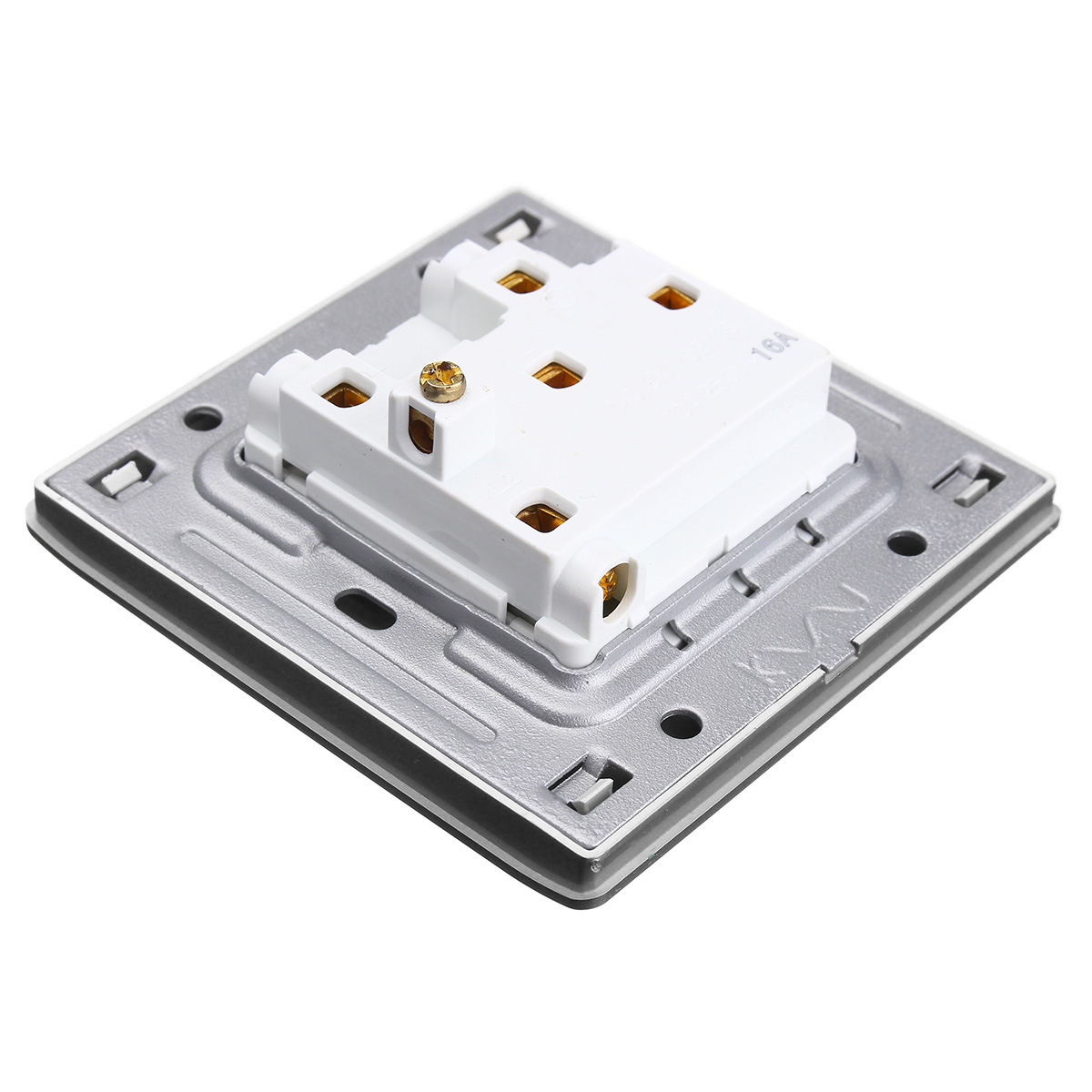 AC-110250V-1-Gang-2Way-LED-Light-Control-Wall-Mount-Switch-With-3-Pole-Socket-1216544-4