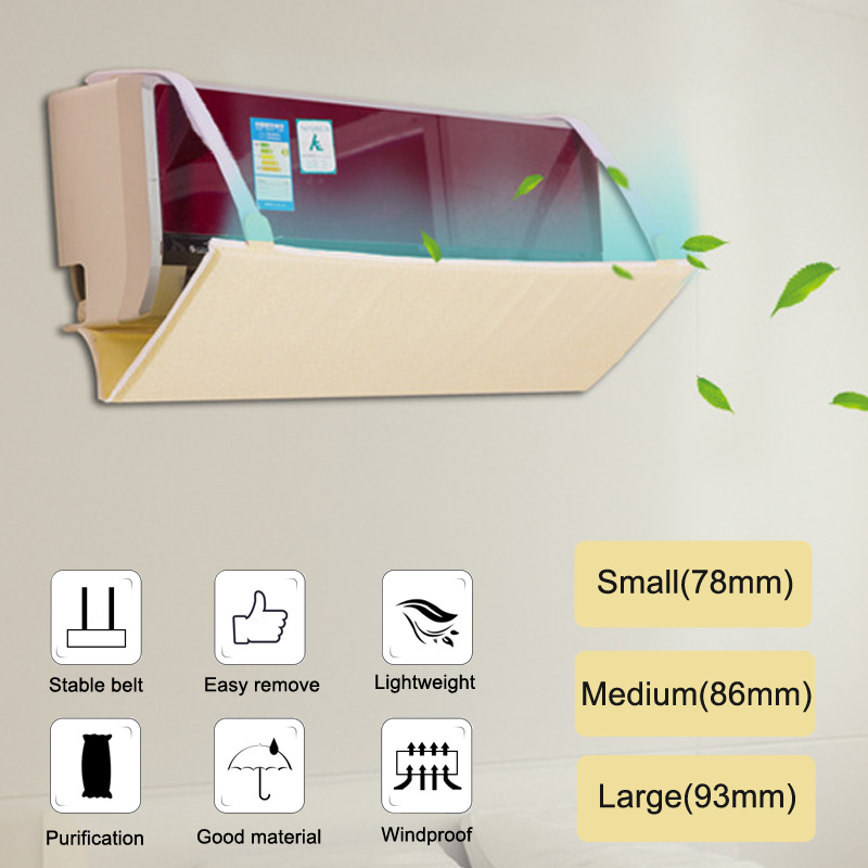 Air-Conditioner-Wind-Shield-Cold-Wind-Gas-Deflectors-Retractable-Baffle-Plastic-Built-in-Carbon-Bag-1327124-2