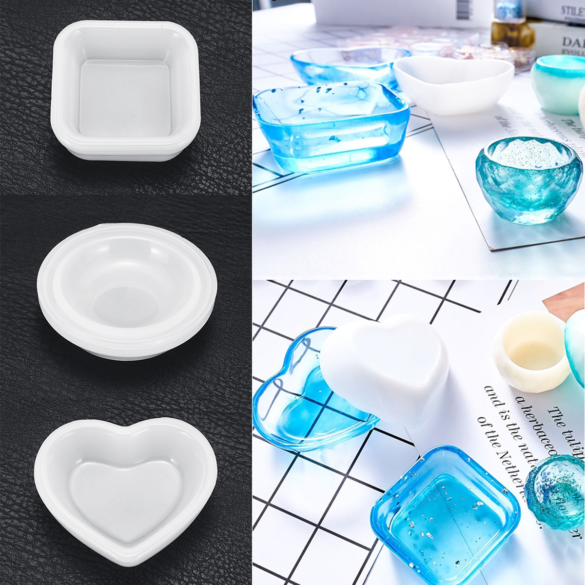 DIY-Resin-Casting-Molds-Heart-Square-Round-Shape-Mod-Clear-Silicone-Craft-Making-Mould-1526984-1