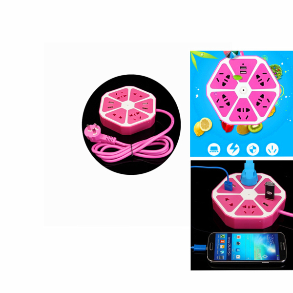 Fruits-Shape-Socket-Multi-function-Power-Socket-Outlet-Power-Strip-Surge-Protector-USB-Port-1171494-1