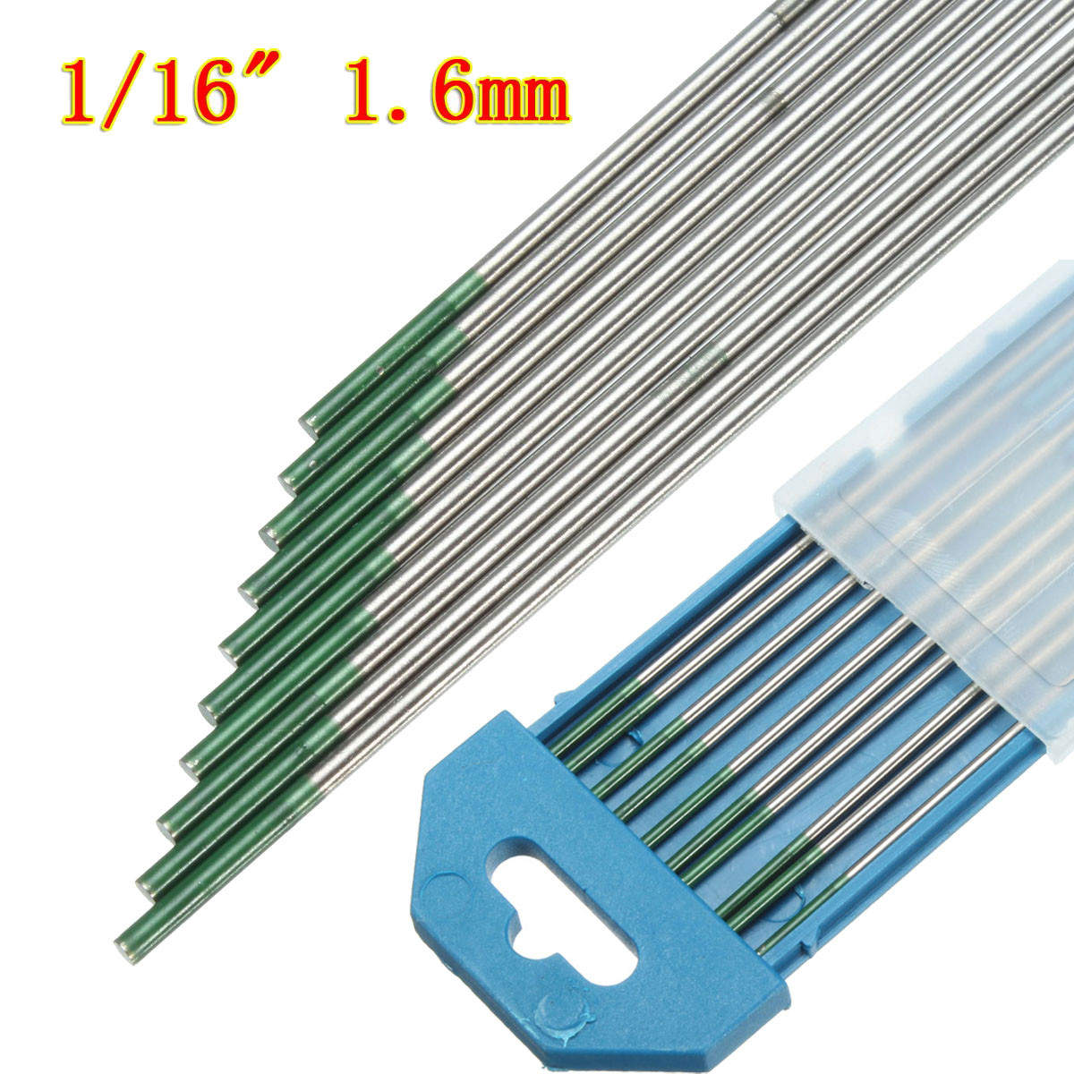 Green-Tip-Pure-Tungsten-Electrode-for-TIG-Welding-10PK--16mm-X-150mm-1056180-1
