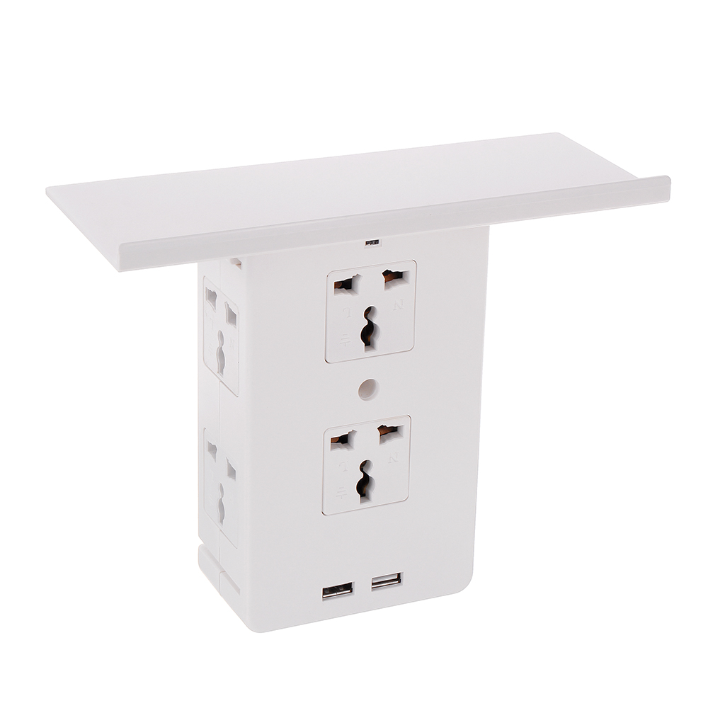 Socket-S-helf-8-Port-Surge-Protector-Holder-Tray-Removable-Wall-Outlet-6-Electrical-Outlet-Extenders-1566537-3