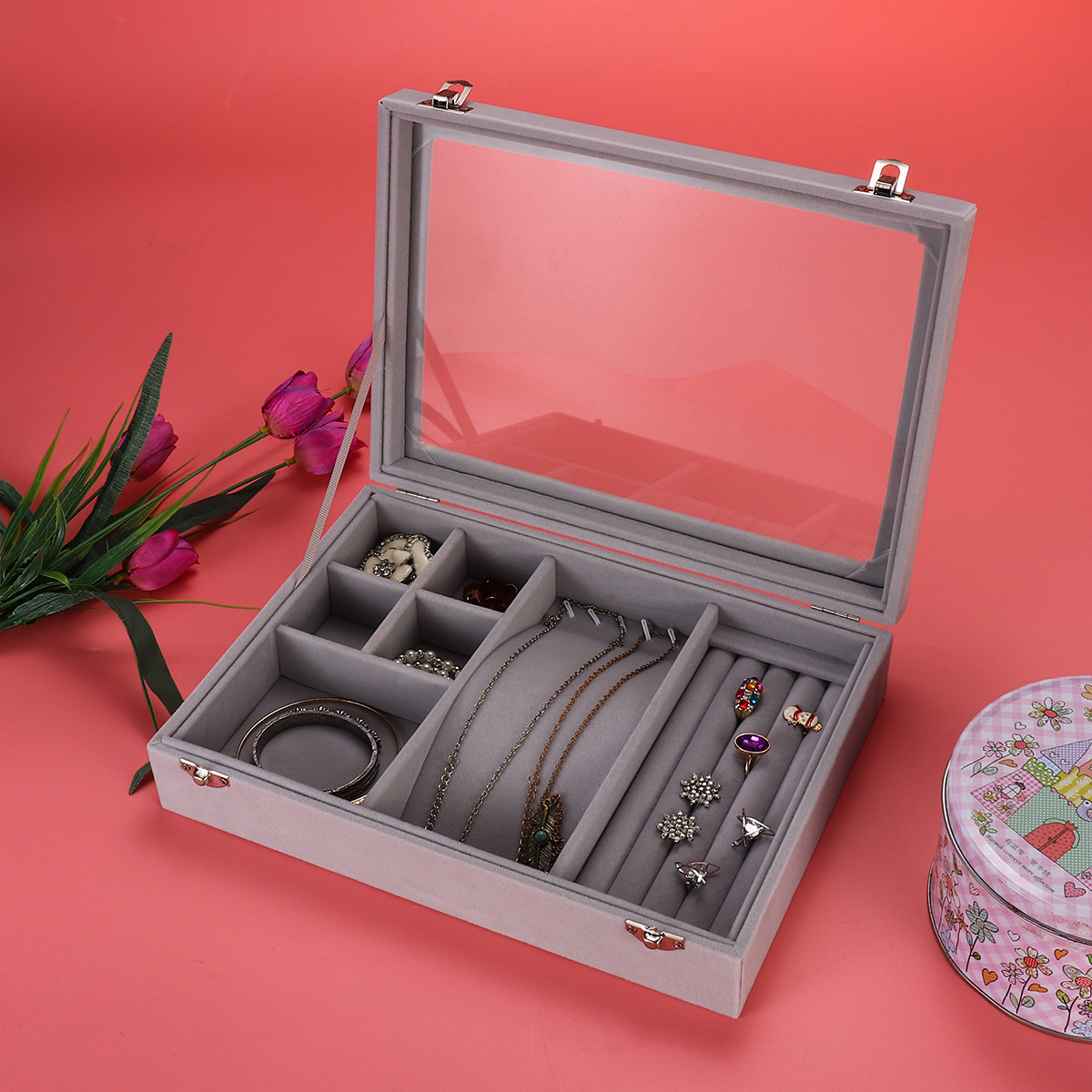 Soft-Velvet-Jewelry-Tray-Organizer-Ring-Storage-Box-Display-Earring-Case-1636675-4