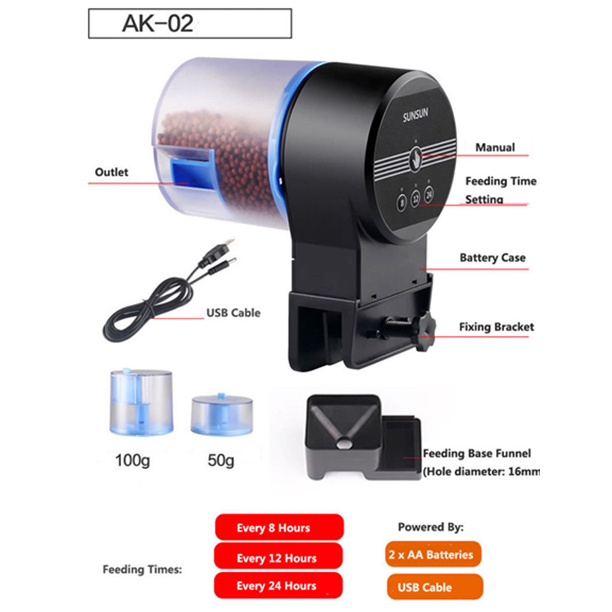 Sunsun-AK-01S0203-Aquarium-Automatic-Fish-Feeder-Timing-Control-Auto-Food-Dispenser-1443425-7