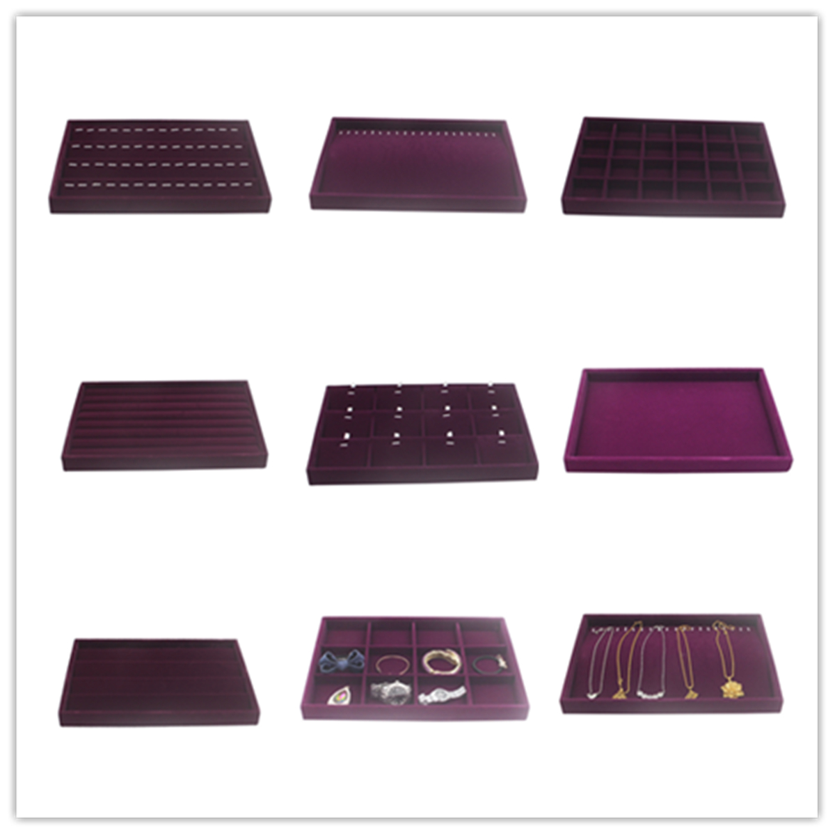 Velvet-Jewelry-Ring-Earring-Display-Tray-Holder-Organizers-Storage-Box-Showcase-Tray-Rack-1636689-7