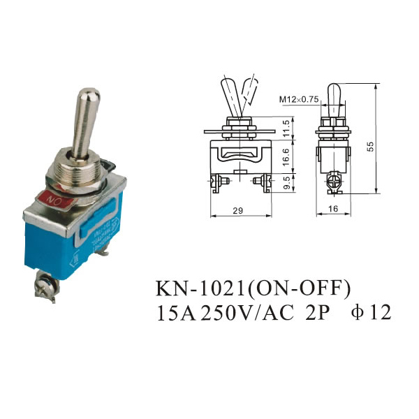 Wendao-KN-1021-ONOFF-AC-250V-15A-2-Pins-Toggle-Rocker-Switch-5pcs-1060405-3