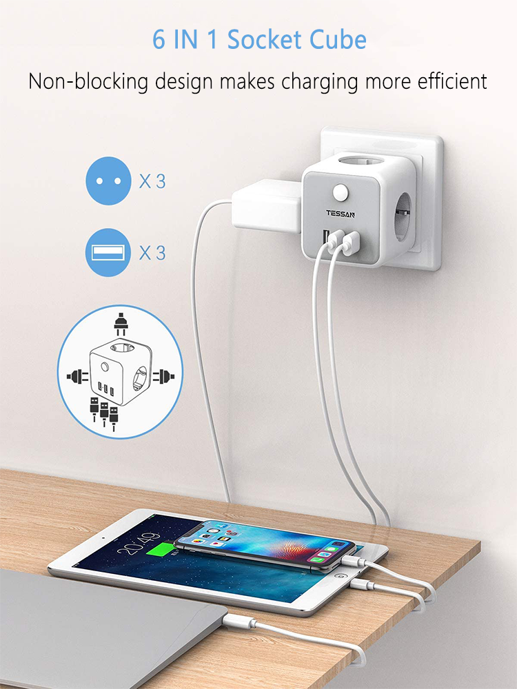 TESSAN-TS-301-DE-2500W-6-in-1-GermanEU-Wall-Socket-Power-Strip-with-3-AC-Outlets3-USB-Charger-Adapte-1823342-2