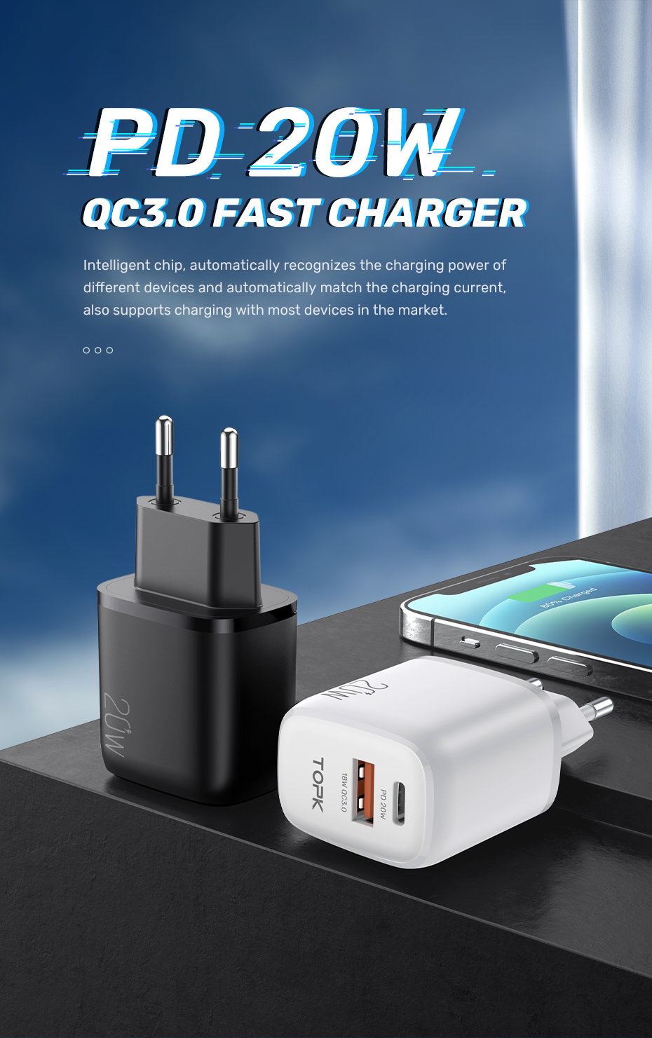 TOPK-B210P-2-Ports-QC30PD-20W-Fast-Charging-Charger-for-iPhone-12-12-Pro-Max-for-Samsung-Galaxy-S20--1888076-1