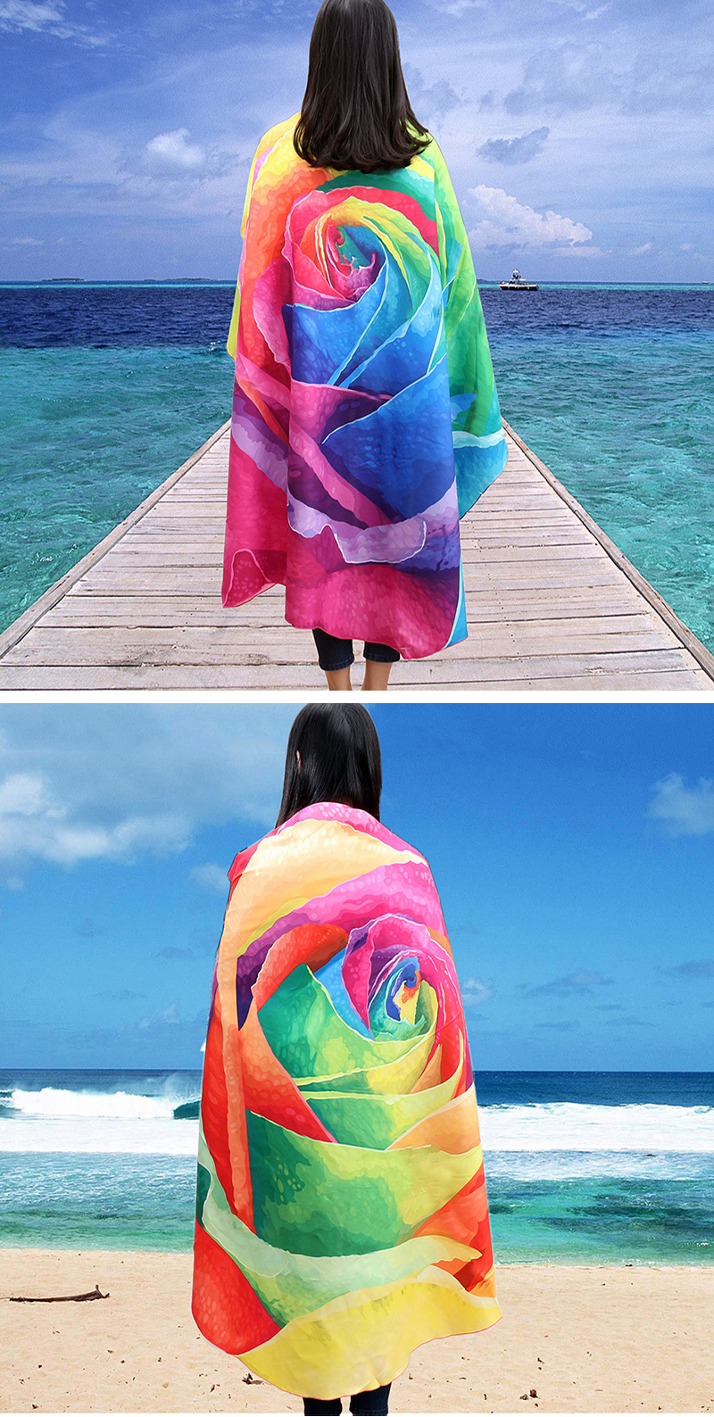 Honana-WX-89-147cm-3D-Simulation-Rose-Beach-Towel-Mat-Romantic-Women-Shawl-Bed-Sheet-Tapestry-1139313-1
