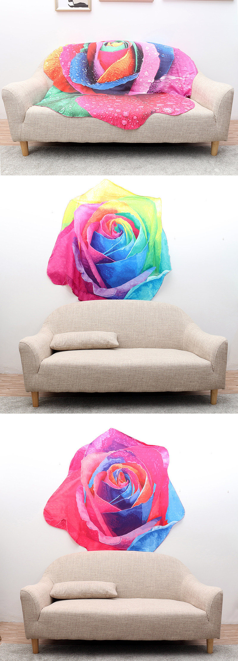 Honana-WX-89-147cm-3D-Simulation-Rose-Beach-Towel-Mat-Romantic-Women-Shawl-Bed-Sheet-Tapestry-1139313-5