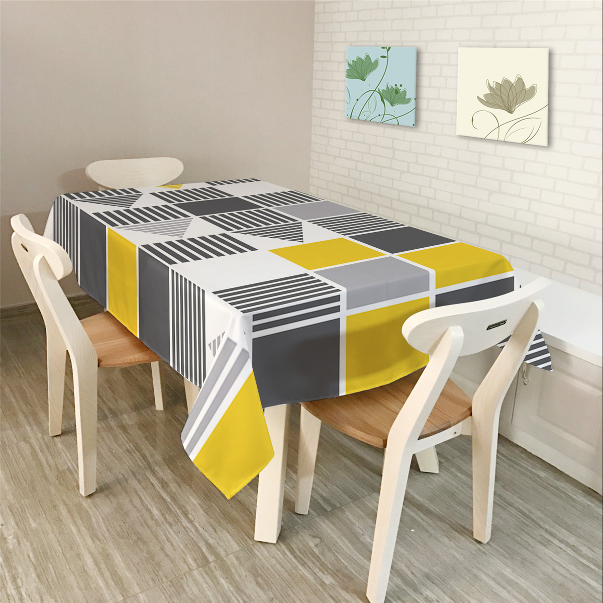 Modern-Simple-Rectangle-Polyester-Tablecloth-Colorful-Triangle-Geometry-1341246-2