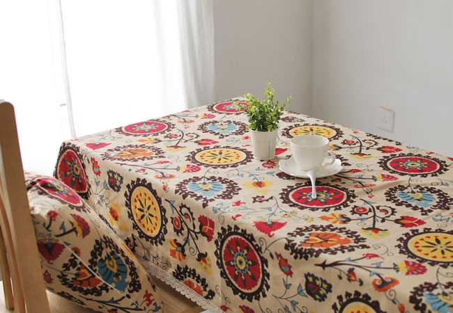 Sun-flower-Cotton-Linen-Tableware-Mat-Table-Runner-Tablecloth-Desk-Cover-Heat-Insulation-Bowl-Pad-1091101-4