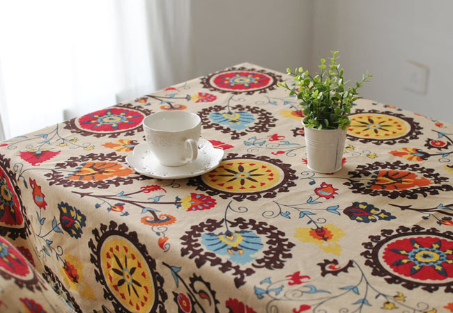 Sun-flower-Cotton-Linen-Tableware-Mat-Table-Runner-Tablecloth-Desk-Cover-Heat-Insulation-Bowl-Pad-1091101-7