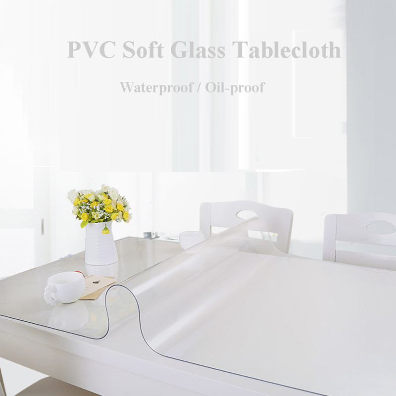Wipe-Clean-Transparent-Tablecloth-Mat-PVC-Glass-Effect-Antifouling-Table-Protection-Cover-1168891-1