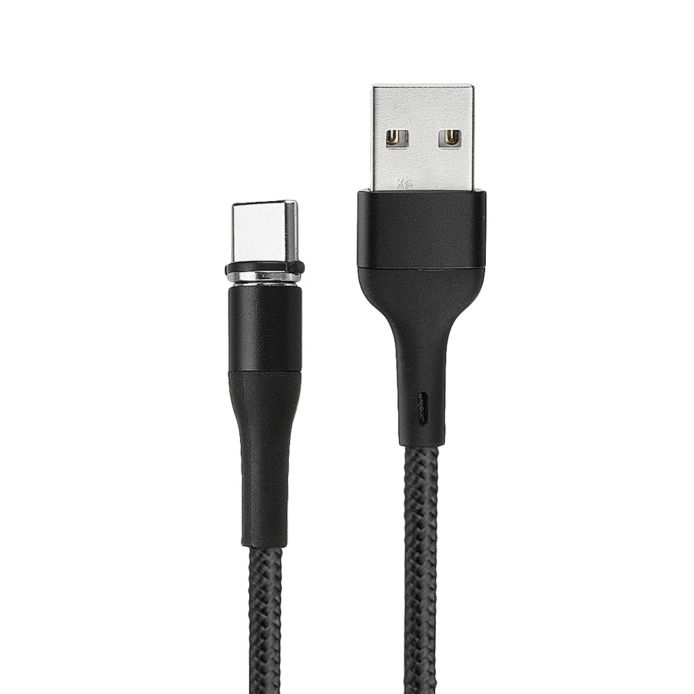 USAMS-US-SJ334-U29-Type-C-LED-Magnetic-Braided-Fast-Charging-Cable-1M-For-Tablet-Smartphone-1501422-2