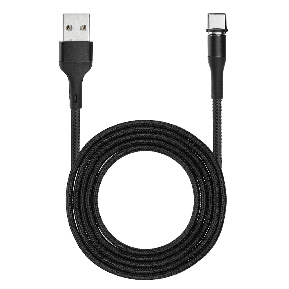 USAMS-US-SJ337-U29-Type-C-LED-Magnetic-Braided-Fast-Charging-Cable-2M-For-Tablet-Smartphone-1501423-1