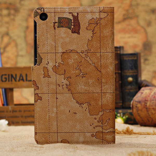 World-Map-PU-Leather-Wallet-Case-For-Google-Nexus-7-2nd-Gen-86002-7