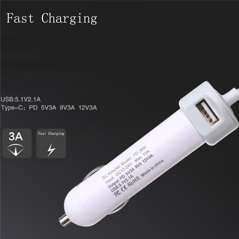PD-36W-USB20-Type-C-Car-Charger-With-Quick-Charge-30-For-Cellphone-Tablet-1219995-7