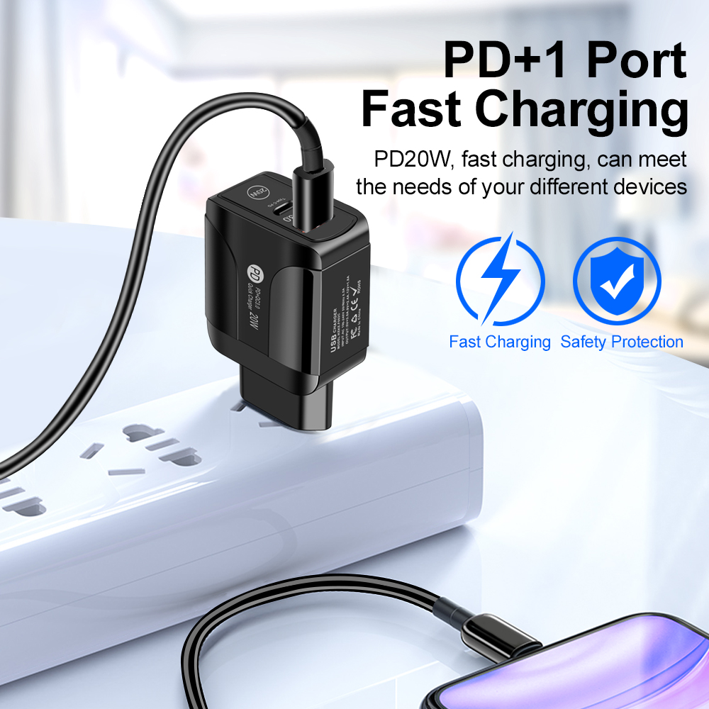 PD20W-Type-C-QC30-USB-Quick-Charger-Power-Adapter-fot-Tablet-Smartphone-1824694-2